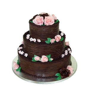 Wedding Chocolate Cake 5 Kg.